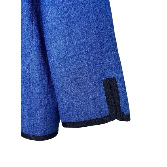 VIntage Leslie Fay cropped blazer blue SZ 10P - Picture 4 of 8